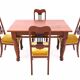 Table with four chairs from the early 20th century