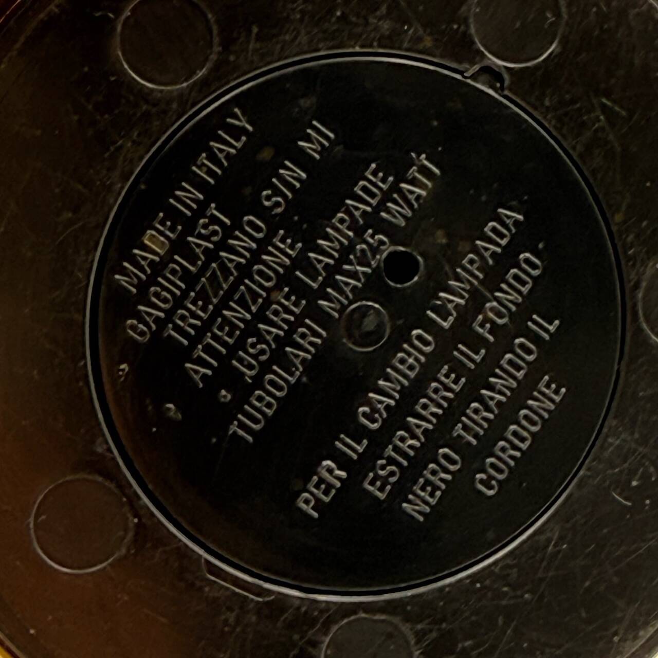 Paire de lampes Space Age italiennes Gagiplast en plastique années 70