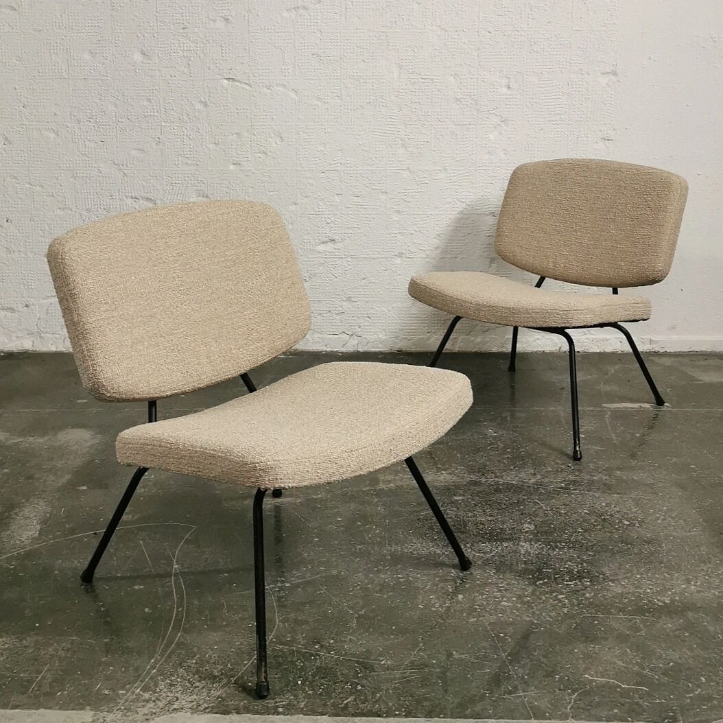 Pair of CM190 drivers by Pierre Paulin for Thonet, 1950