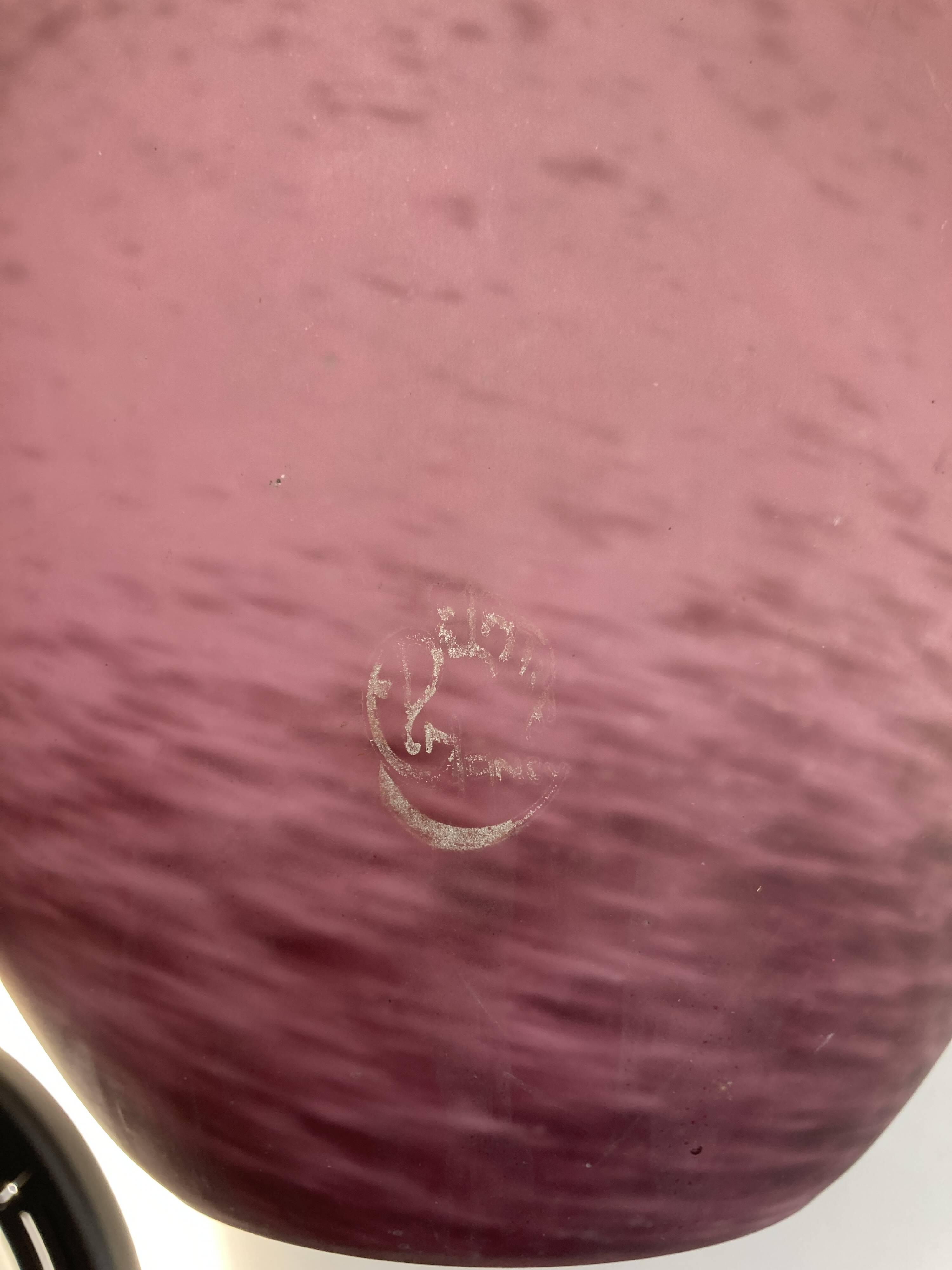 Marmoreal vase by André Delatte Nancy France