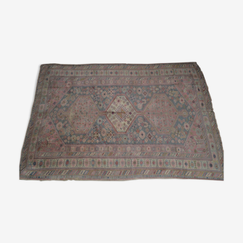 Oushak rug, 186 cm x 280 cm, Turkey, wool on wool, In good condition, Vintage, 1960