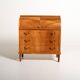 Vintage Scandinavian elm secretary, 1950s