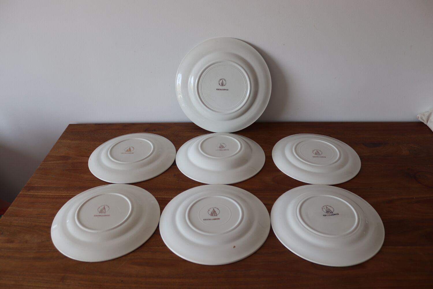 7 plates L'Amandinese model "excellence"