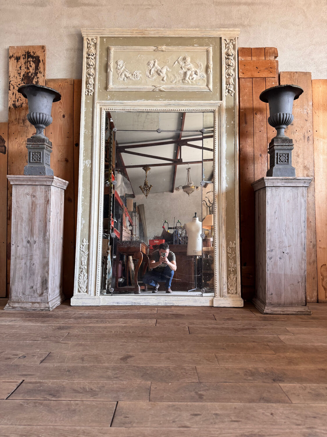 Large trumeau mirror from a château
