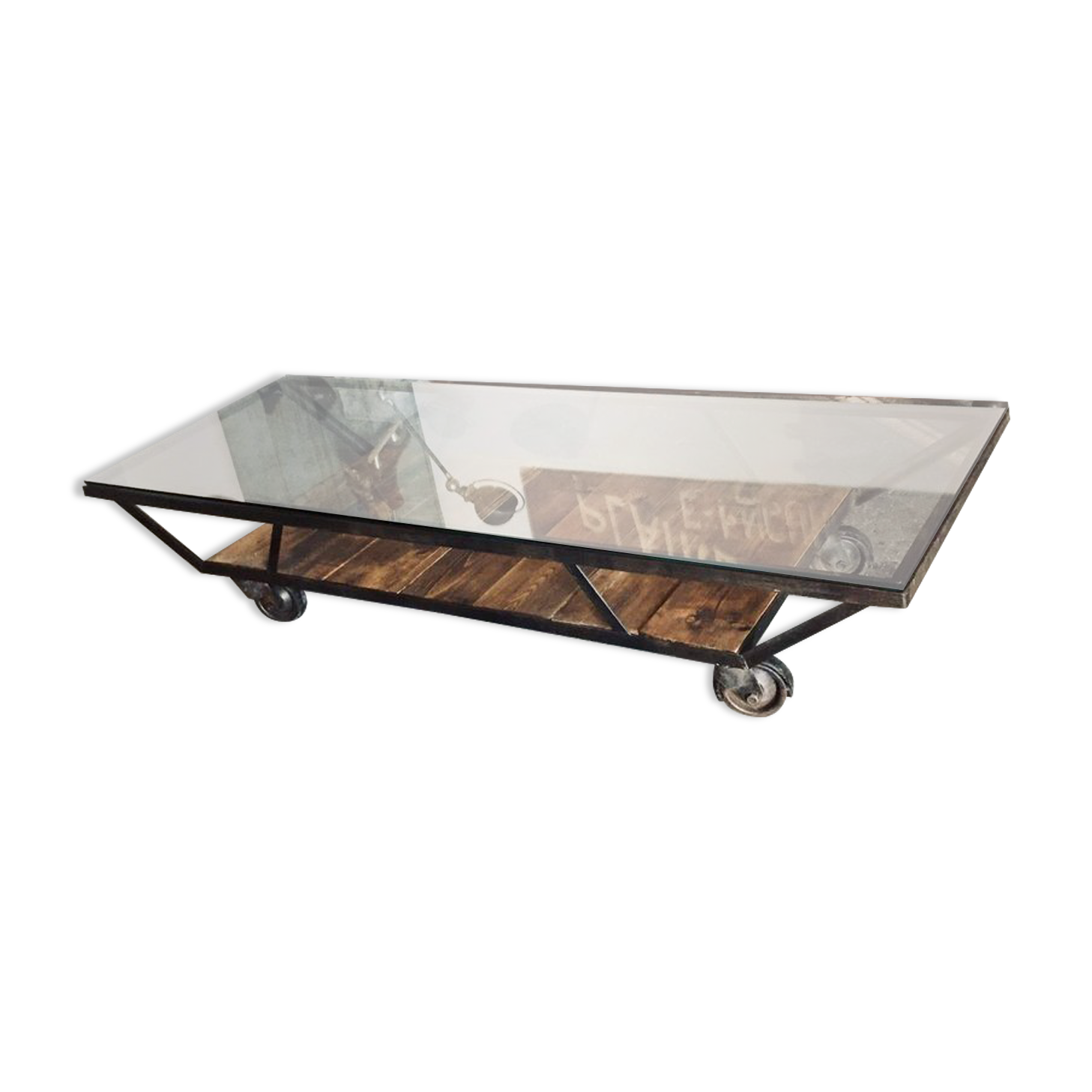 Industrial coffee table