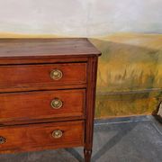Small Louis XVI period chest of drawers in cherry wood