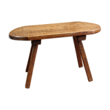 Brutalist oak coffee table