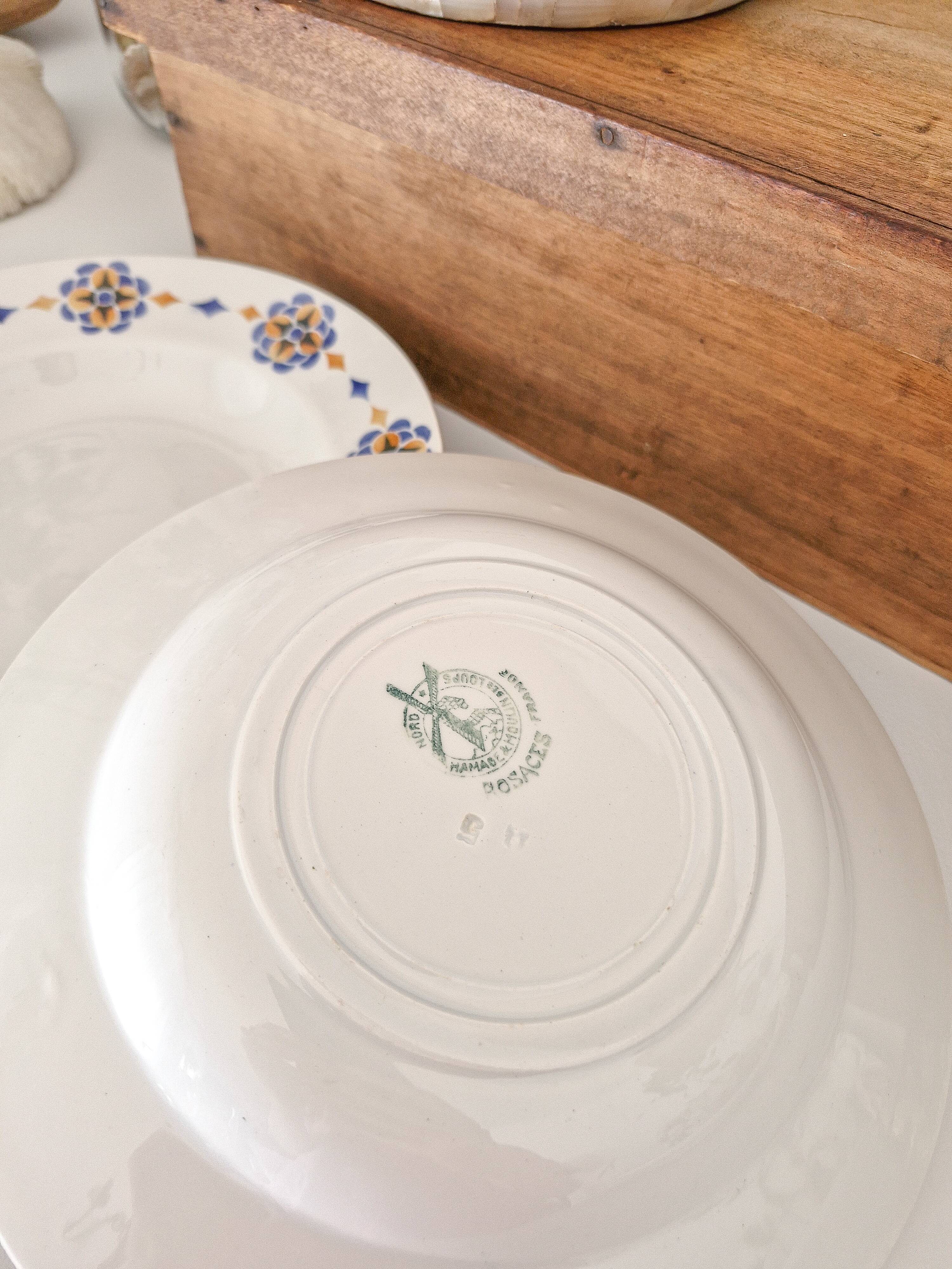 Set of 5 deep plates Moulin des Loups