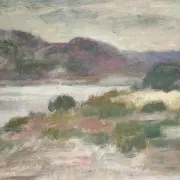 Large Original Swedish Oil on Canvas – "Early Morning" by Gunnel Forssell – Signed – Vintage and Framed – 83 × 50 cm (32.7" × 19.7")