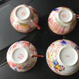 Set of 4 cups Japanese Porcelain