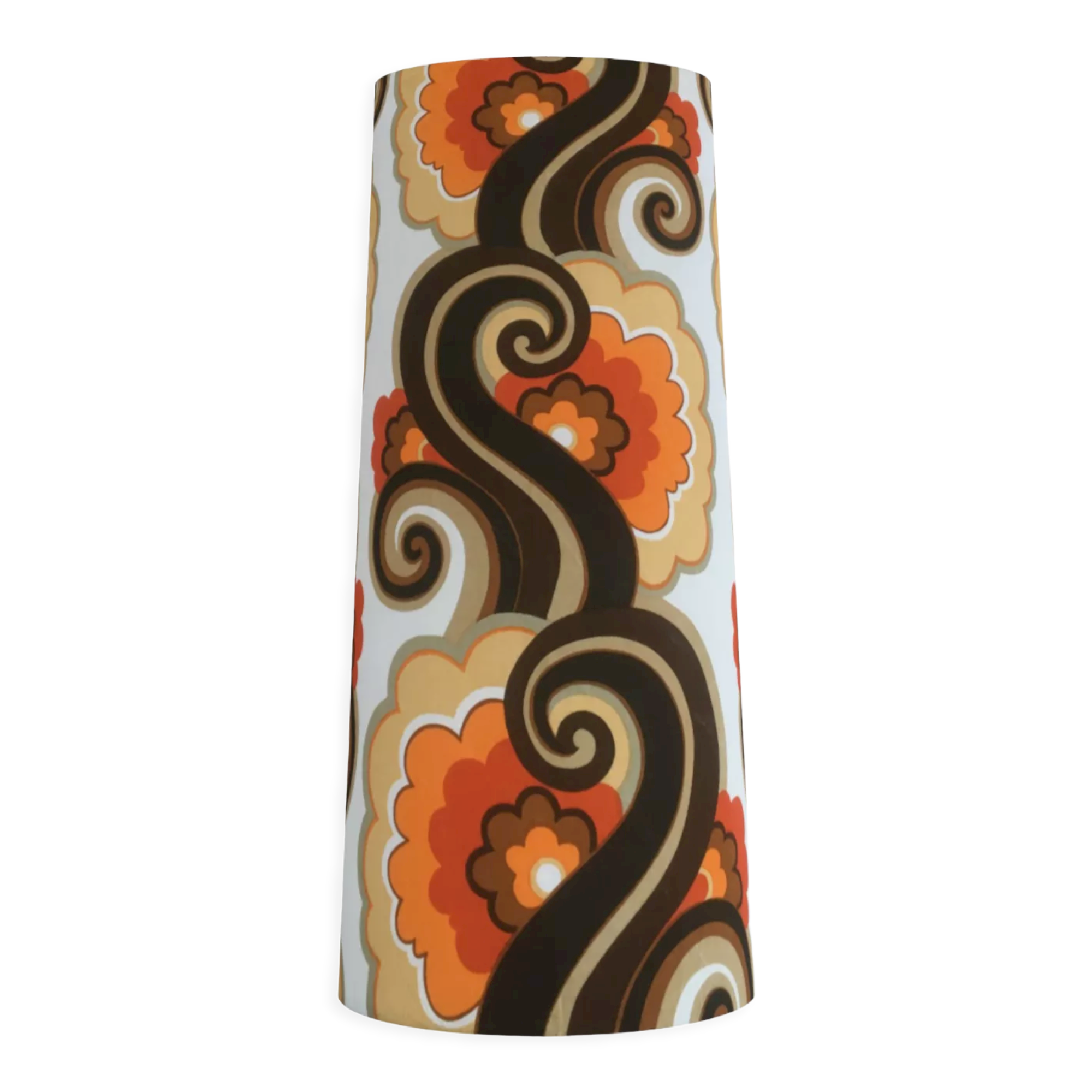 Lampshade Cérianthe H80 D35 D30 - vintage fabric