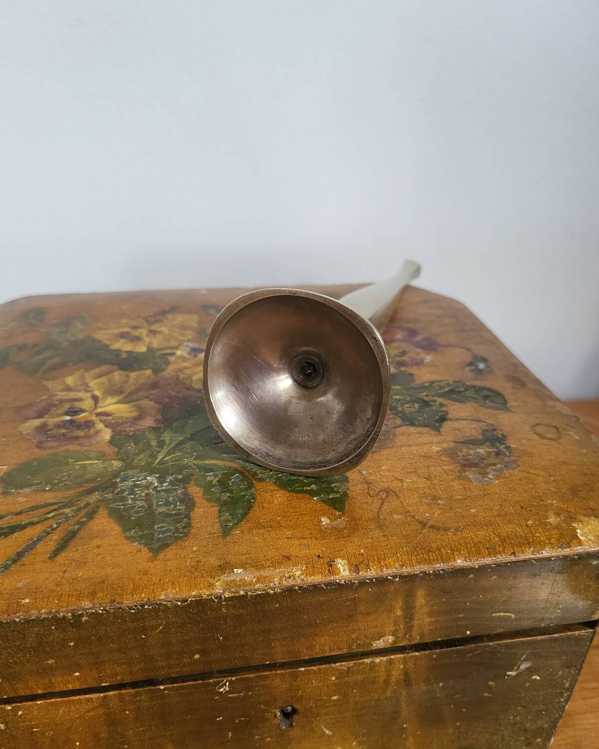 Brass soliflore vase