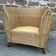 Vintage gondola chair in rattan