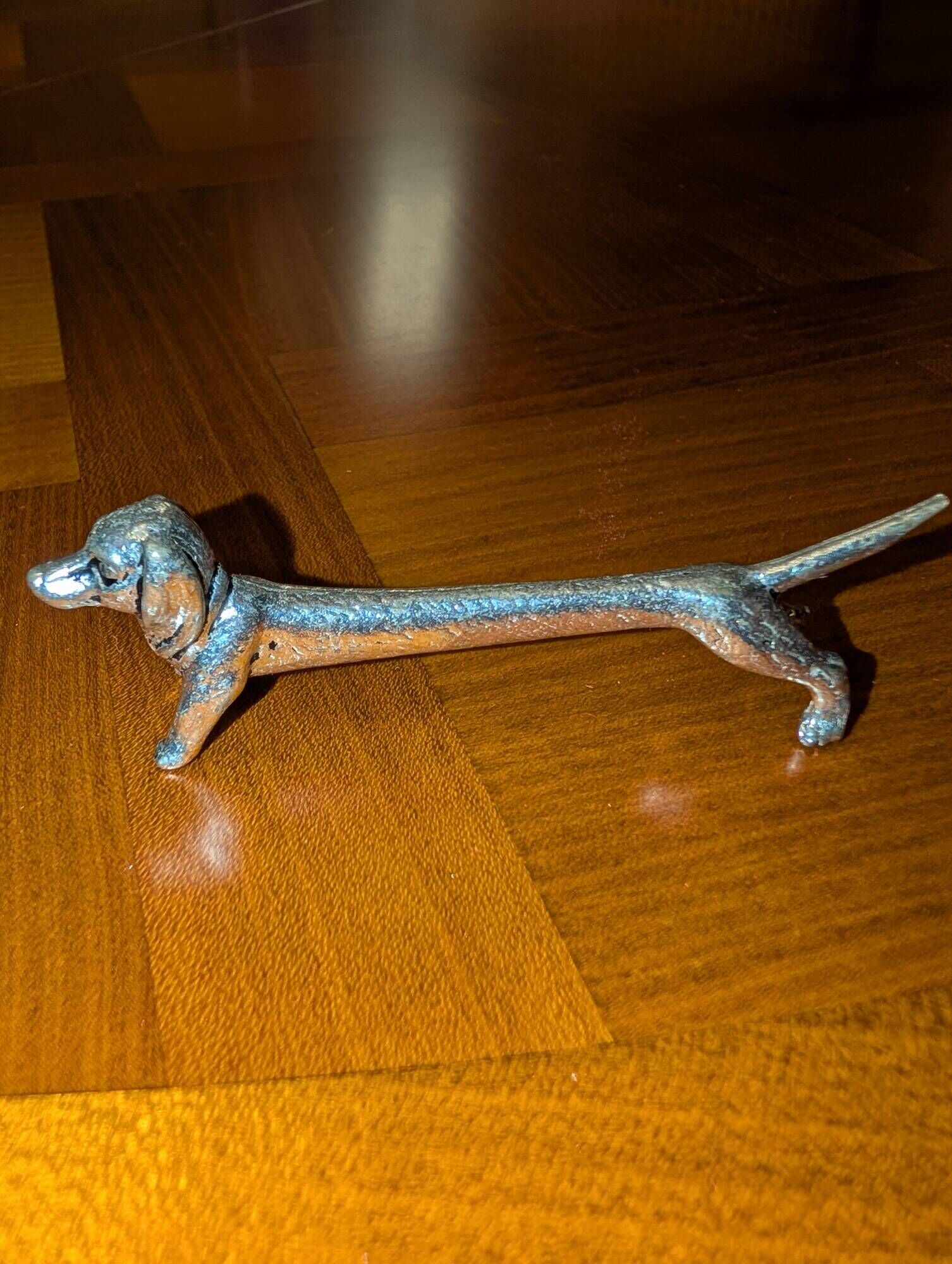 Set of 6 animal-shaped silver-plated knife rests