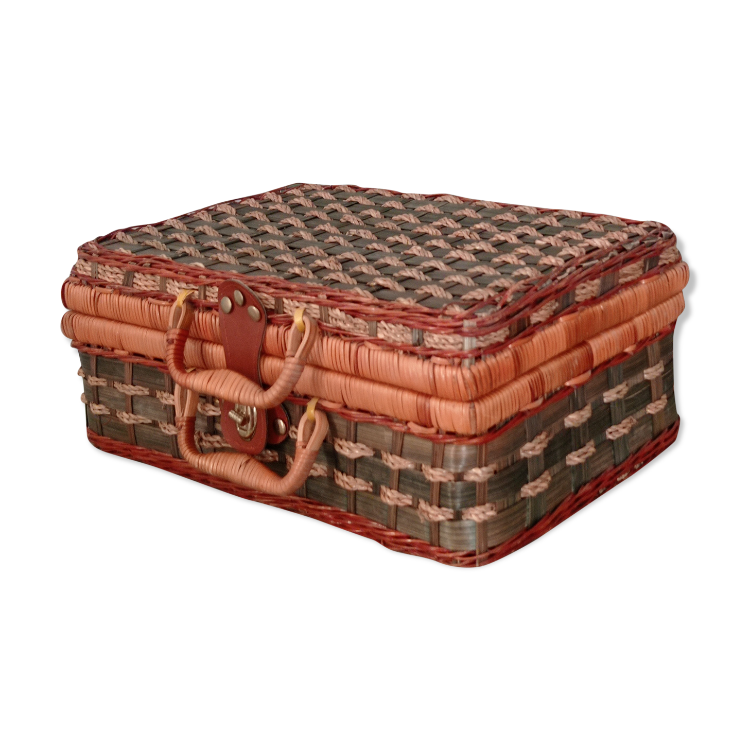 Rattan suitcase
