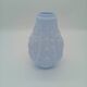 Art Deco Opaline Vase Blue Pastel Glass Pine Cone Decoration France 1930s