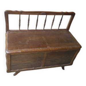 Petit banc coffre Chêne