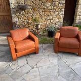 Sofa and Two Armchairs by De Sede