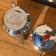 SFAMOKA chrome metal coffee maker