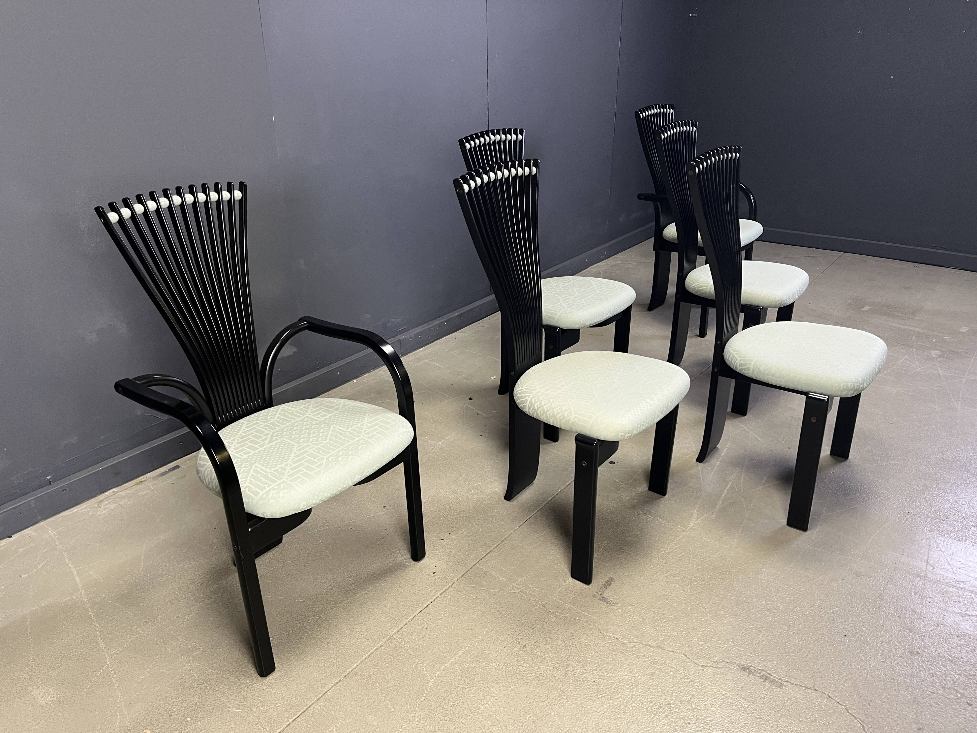 Totem chairs by Torstein Nilsen for Westnofa, 1980s set of 6
