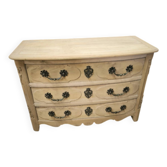 Louis XIV style solid cherry chest of drawers