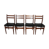 Lot 4 scandinavian chairs from the 60s