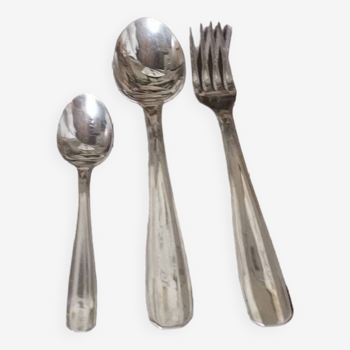 Cutlery set 36 pieces silver metal MF