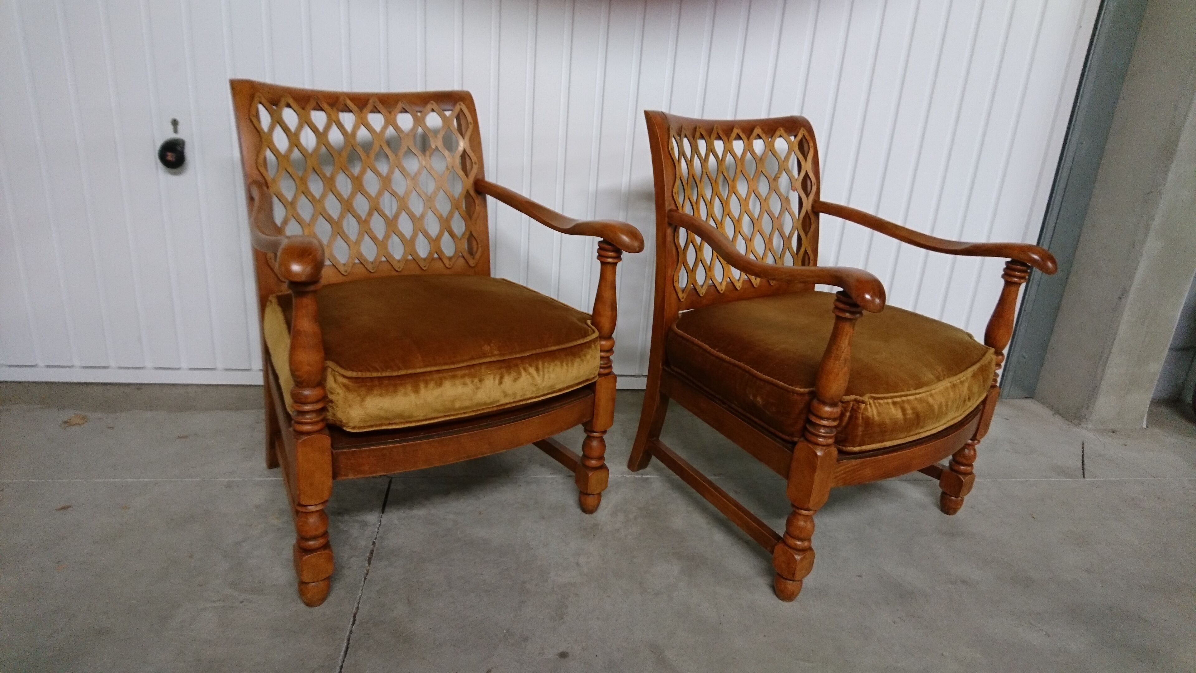 Pair of old colonial chairs