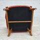 1960s, Scandinavian armchair. Red furniture wool, beech wood.