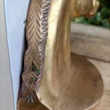 Serres Livres Laiton Cheval Vintage