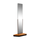 Art deco rectangular mirror in walnut wood 1930 176x80cm