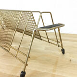 Vintage gold vinyl door, 1960