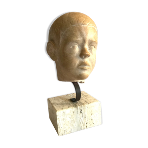 Sculpture buste de jeune garçon