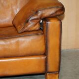 Two-seater canapé De Sede DS17 restored buffalo leather