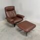 De Sede DS31 lounge chair with ottoman, Switzerland 1970s