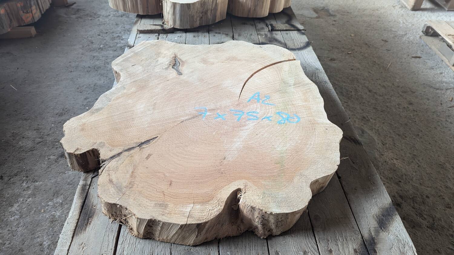 Burnt wood coffee table