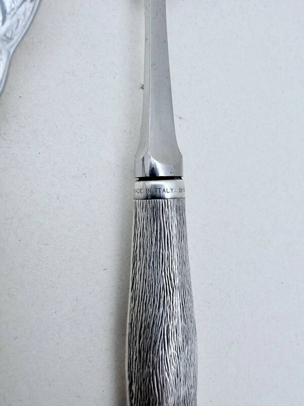 Couverts à salade de Christian Dior manche en argent massif 925, Italie