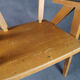 Vintage armchair child feet compass light wood