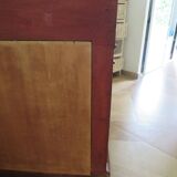 console-style empire/restauration-à crosses-fond de miroir-pieds griffes