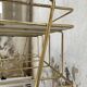 Vintage vinyl bedside side table