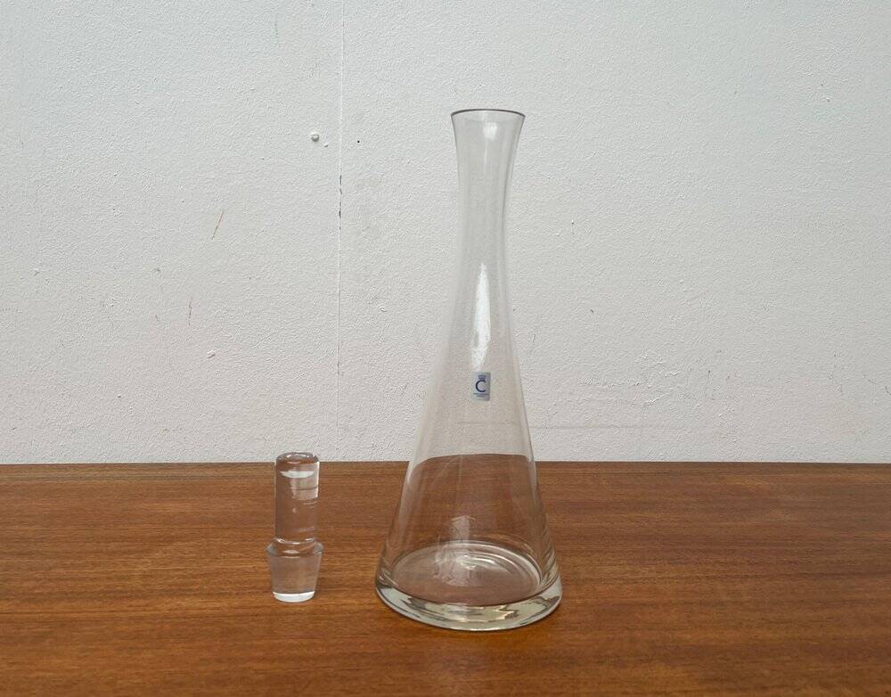 German glass carafe from Christinenhütte