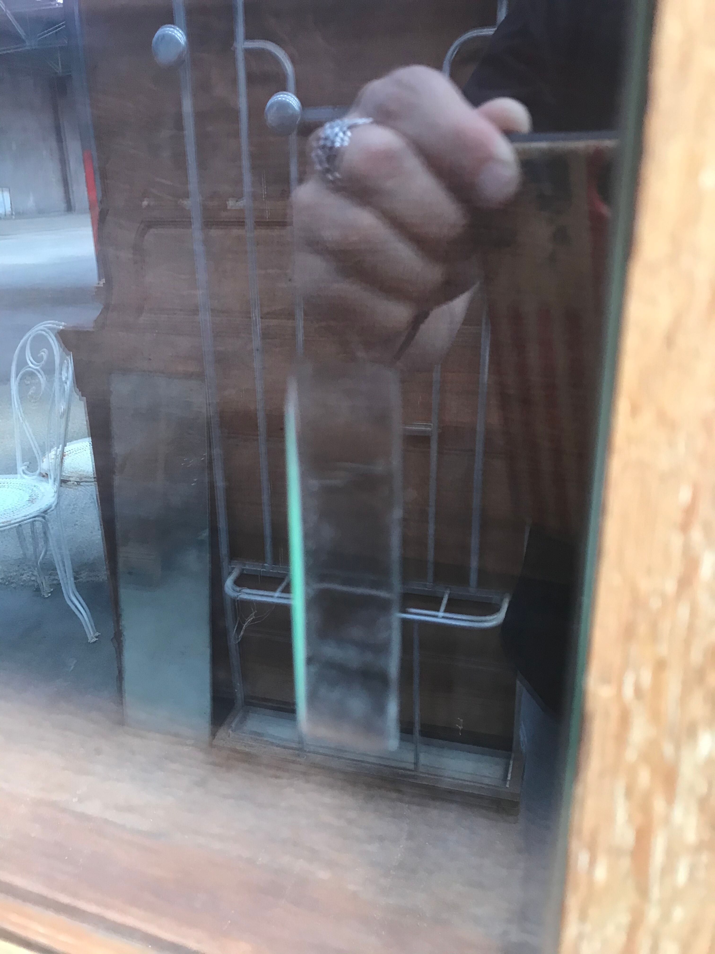 Solid oak bookcase 1950