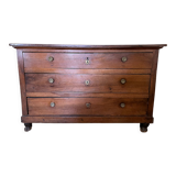 Chest of drawers in walnut and oak nineteenth