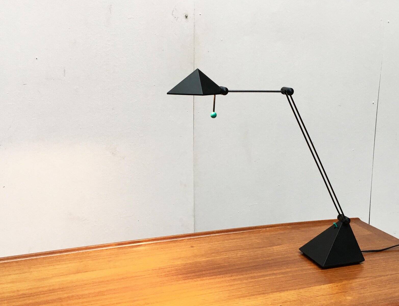 Vintage German postmodern table lamp by Lungean + Pellmann for Brilliant Leuchten