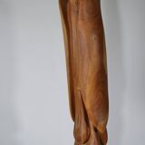 XXL Solid Teak Crane Sculpture - 1960s Design, Mid-Century Art
