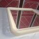 Miroir vintage, cadre en plastique