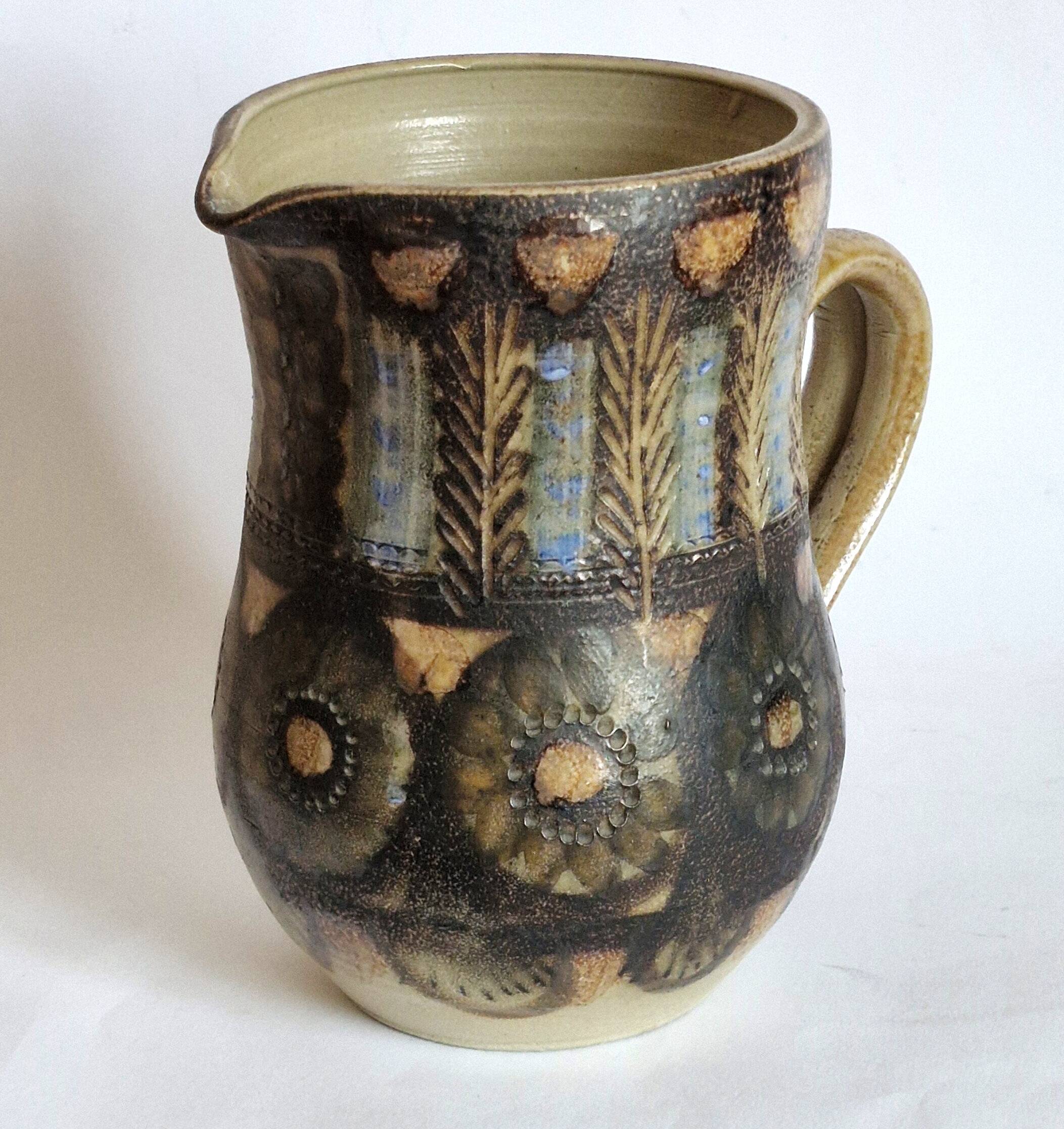 Ceramic vase pitcher by Jean Claude Courjault