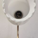 Duo of opaline brass wall lamps black or white finish of your choice