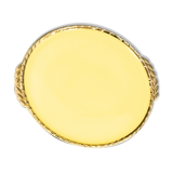Plat rond en porcelaine de Salins