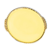 Plat rond en porcelaine de Salins